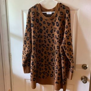 Old Navy leopard print sweater